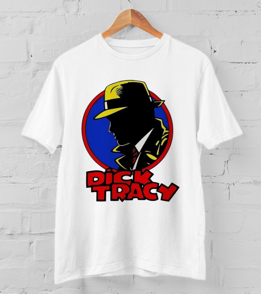 Dick Tracy Vintage Detective Icon Fedora Graphic T-Shirt