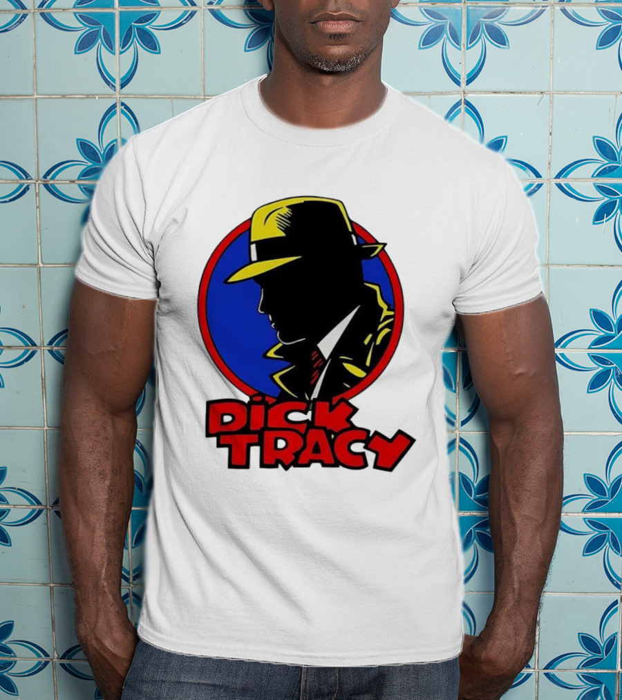 Dick Tracy Vintage Detective Icon Fedora Graphic T-Shirt