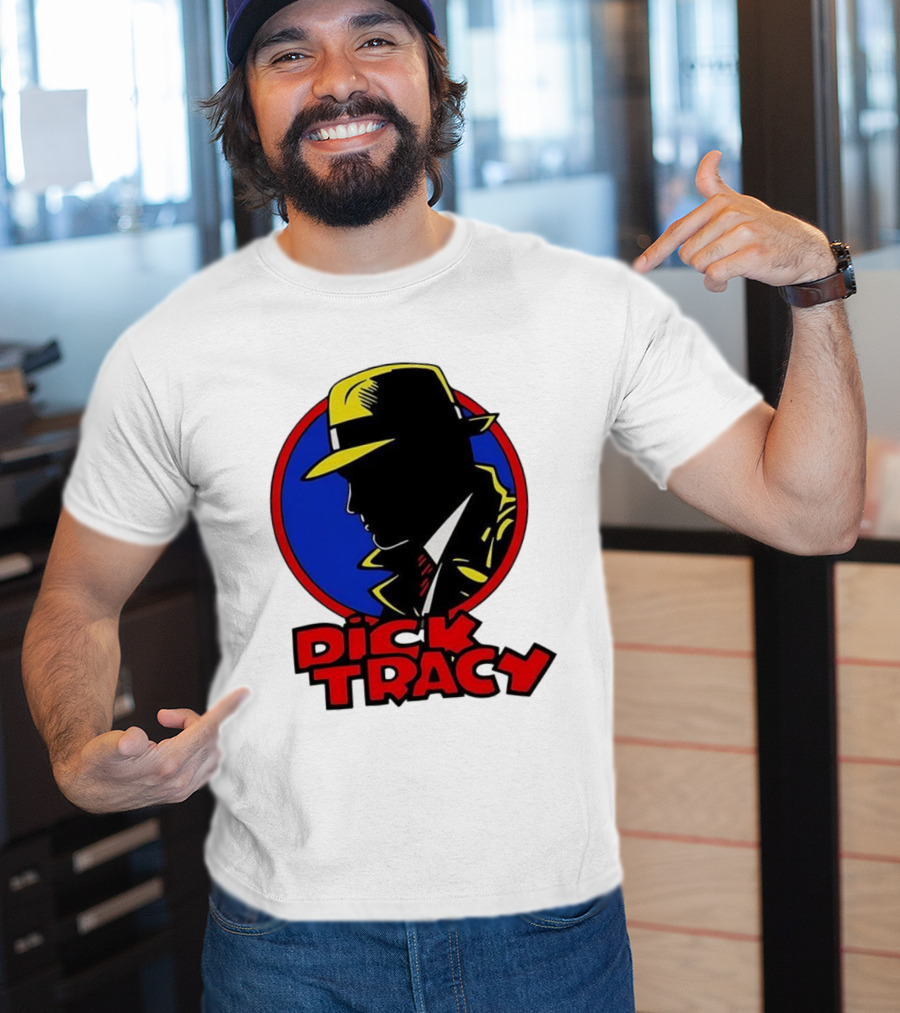 Dick Tracy Vintage Detective Icon Fedora Graphic T-Shirt