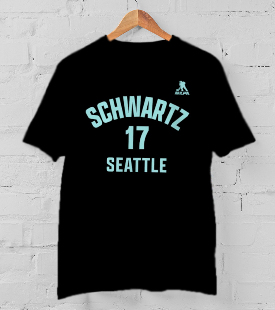 Seattle Kraken Jaden Schwartz 17 Seattle Hockey Player Name Number T-Shirt