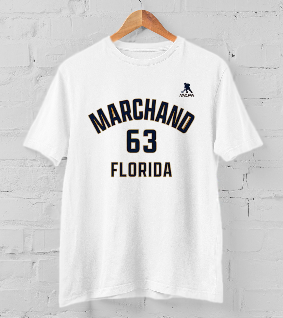 Marchand 63 Florida MLPA Ice Hockey Team T-Shirt