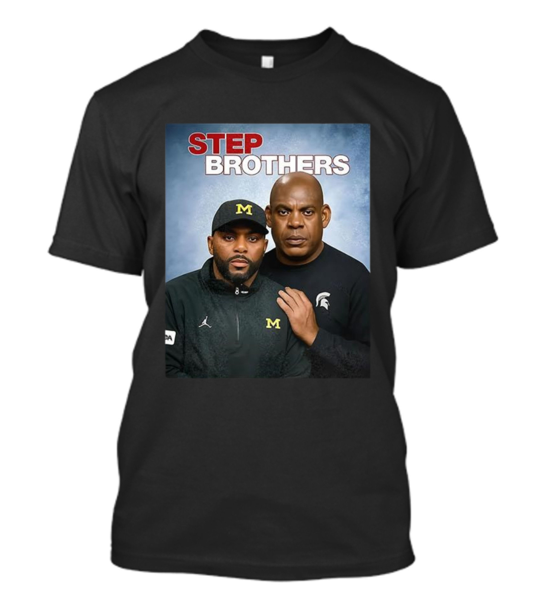 Sherrone Moore Mel Tucker Step Brothers Michigan Wolverines Michigan State Spartans T-Shirt
