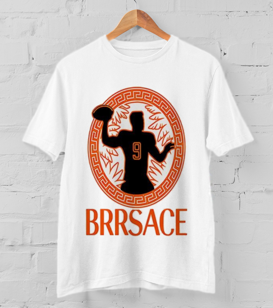 Brrsace Joe Burrow Cincinnati Bengals Number 9 Iconic Style T-Shirt