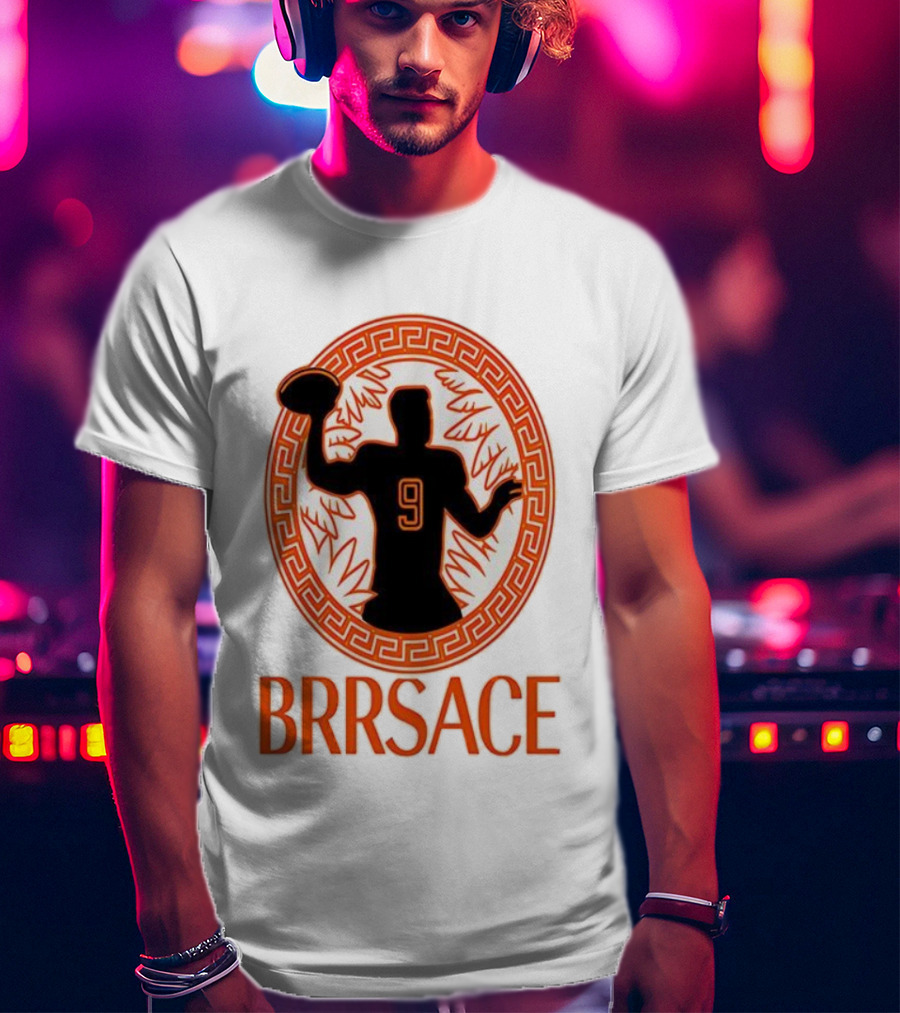 Brrsace Joe Burrow Cincinnati Bengals Number 9 Iconic Style T-Shirt