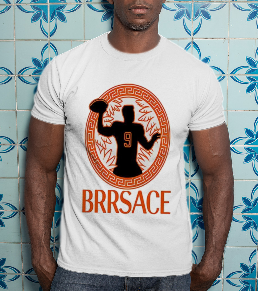 Brrsace Joe Burrow Cincinnati Bengals Number 9 Iconic Style T-Shirt