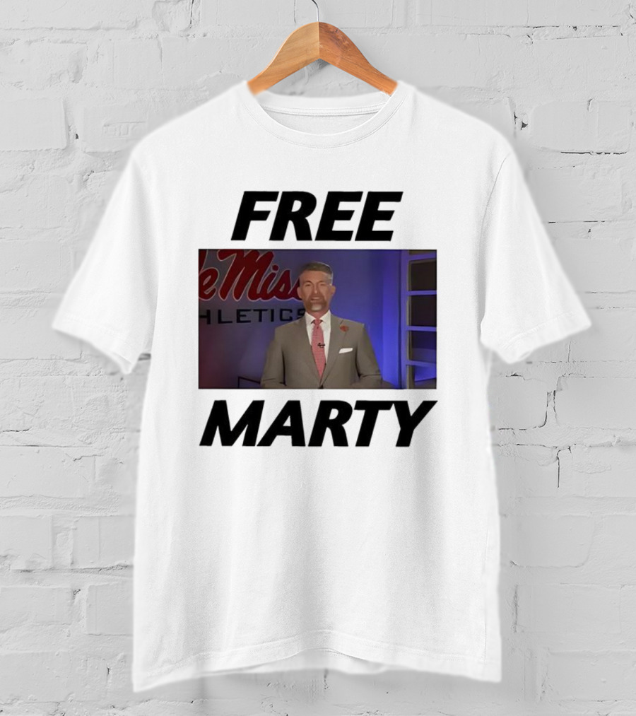 Marty Smith Free Marty Ole Miss Athletics T-Shirt