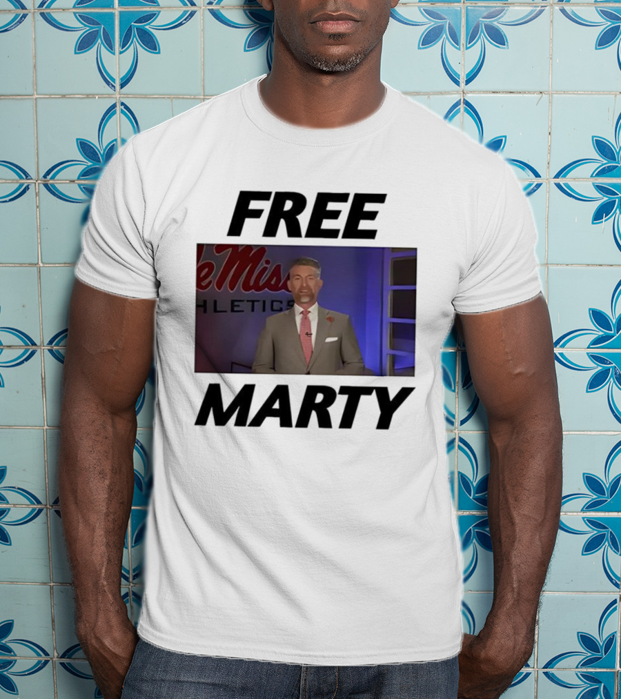 Marty Smith Free Marty Ole Miss Athletics T-Shirt