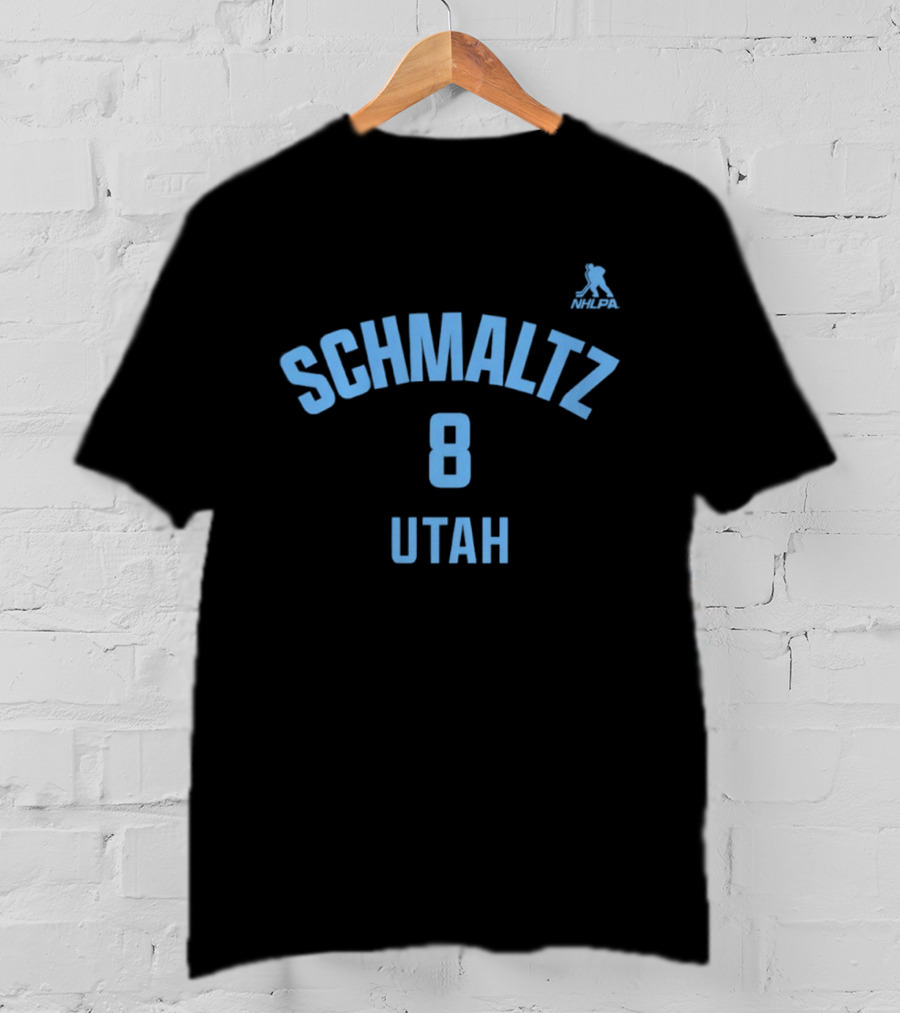 SCHMALTZ 8 UTAH NHLPA Mammoth Ice Hockey T-Shirt