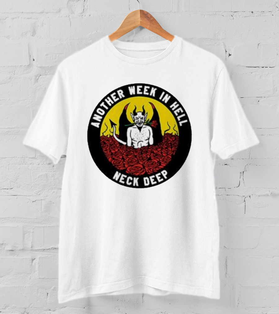 Neck Deep Another Week In Hell Devil Roses T-Shirt