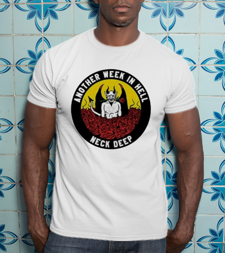 Neck Deep Another Week In Hell Devil Roses T-Shirt