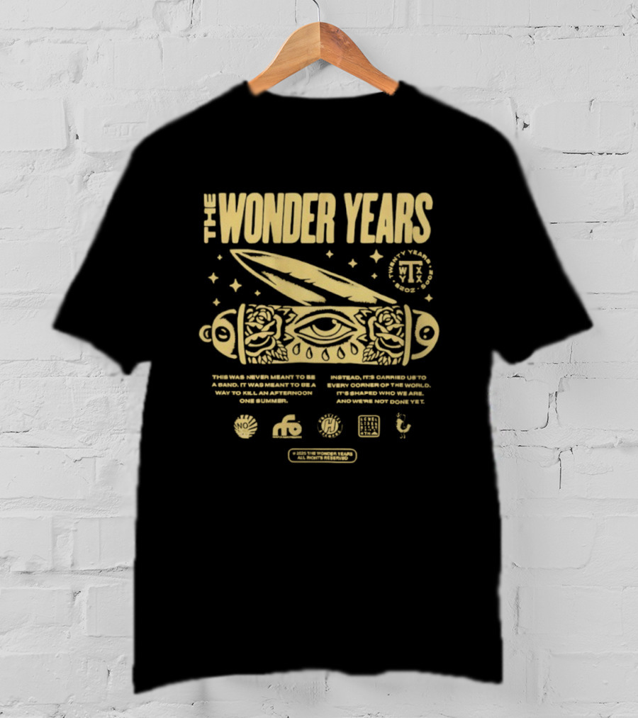 The Wonder Years Carhartt 20 Year Anniversary Collab With Eye Symbol And Knife T-Shirt