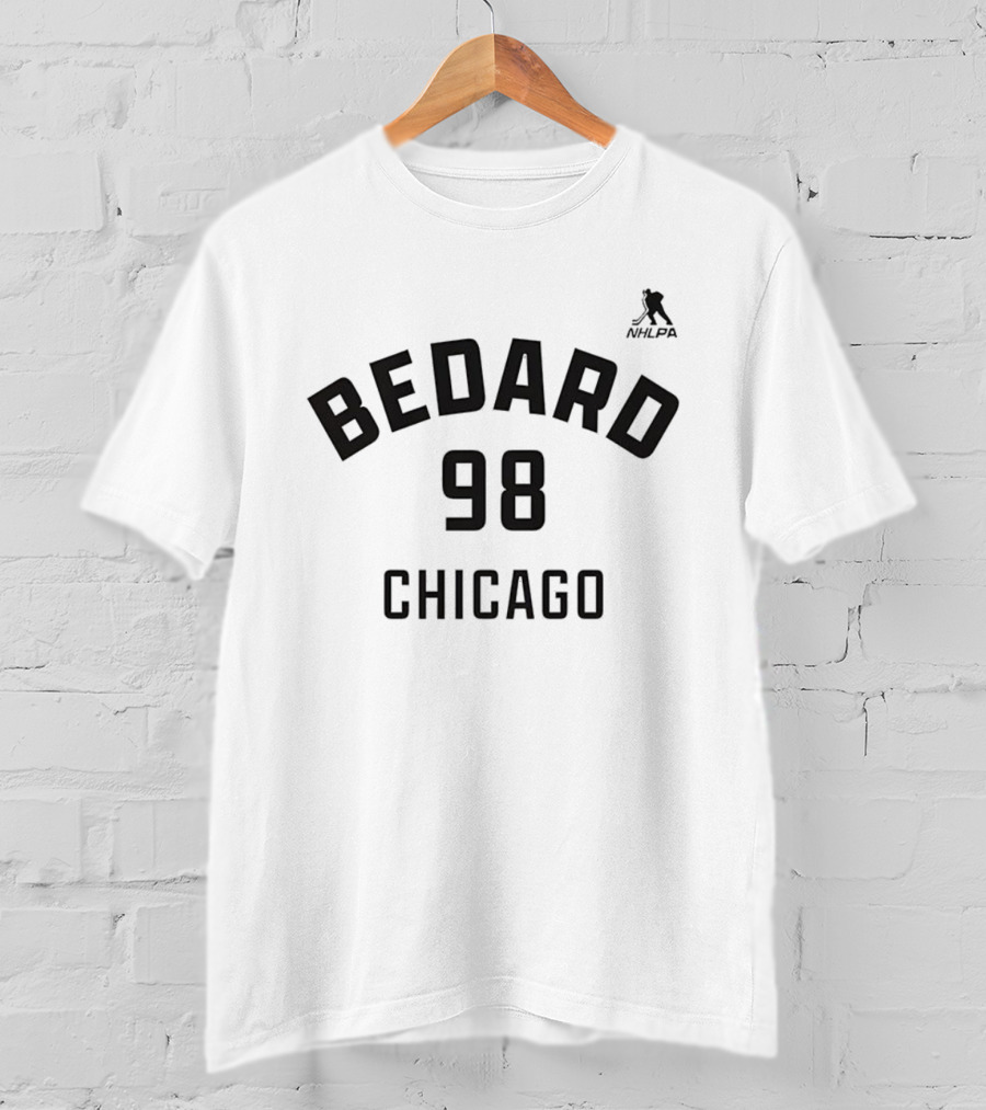 Connor Bedard 98 Chicago Blackhawks NHL Hockey T-Shirt