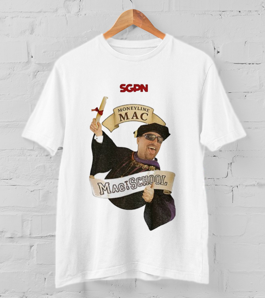 SGPN Moneyline Mac To School Rodney Dangerfield Theme T-Shirt