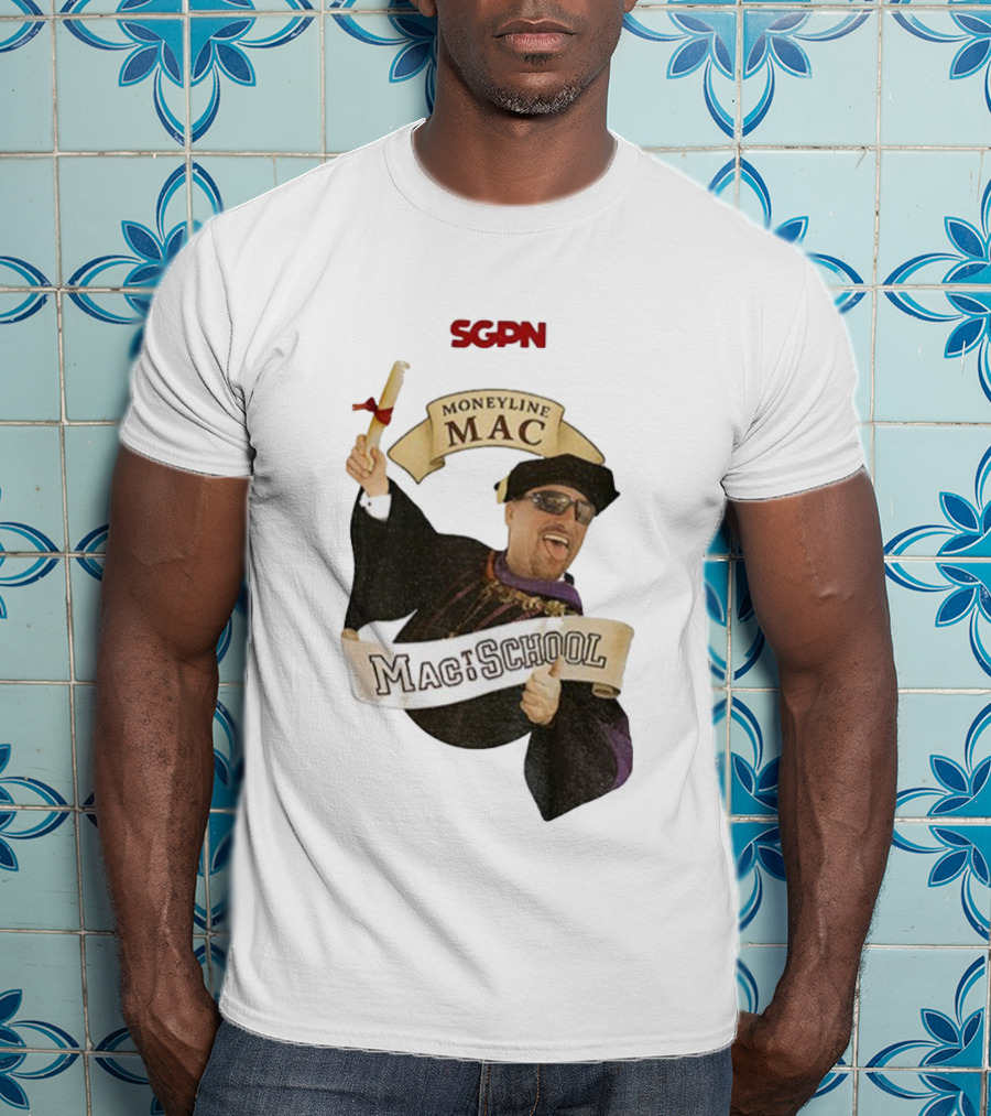 SGPN Moneyline Mac To School Rodney Dangerfield Theme T-Shirt