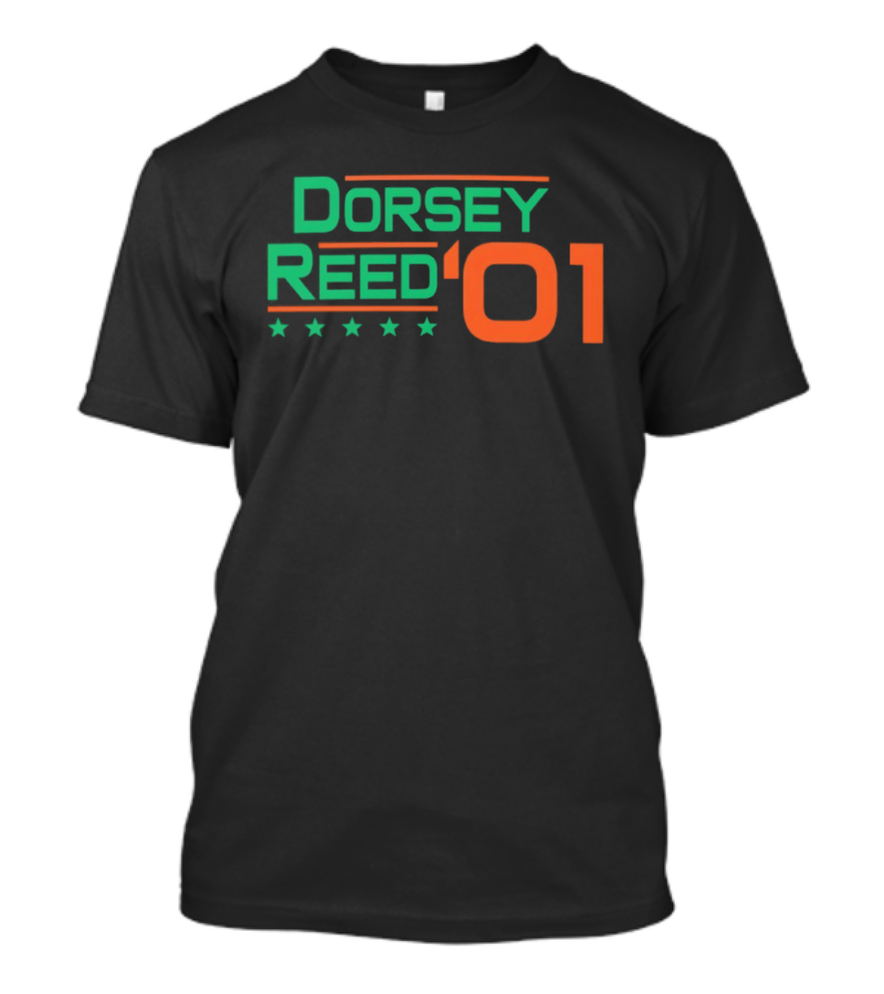 Dorsey Reed Miami Hurricanes 2001 Stars T-Shirt