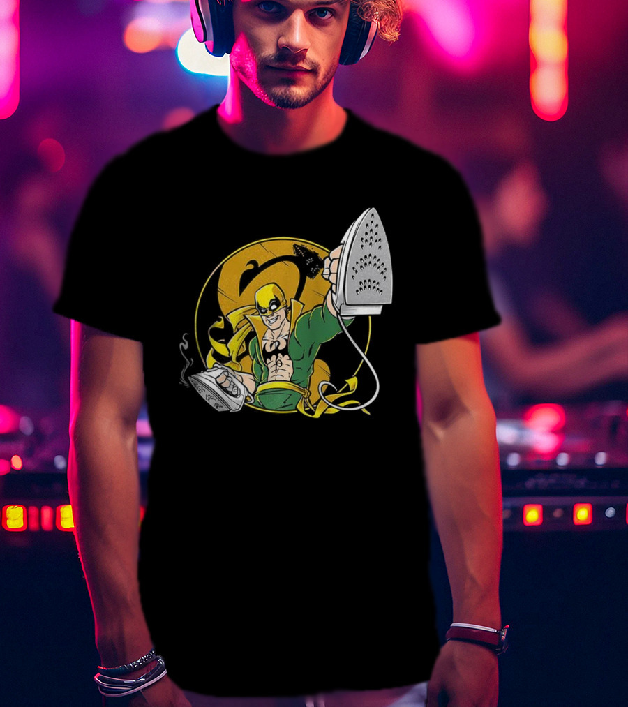 Ironing Fist Marvel Comics Parody Iron Fist Inspired T-Shirt