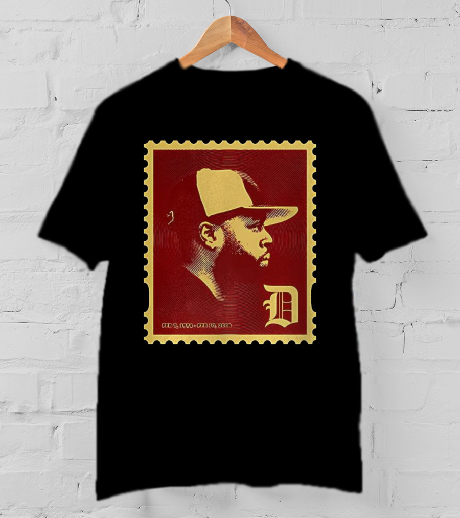 JDilla JD Stamp Feb 6 1974 Feb 10 2006 Remix D Cap T-Shirt