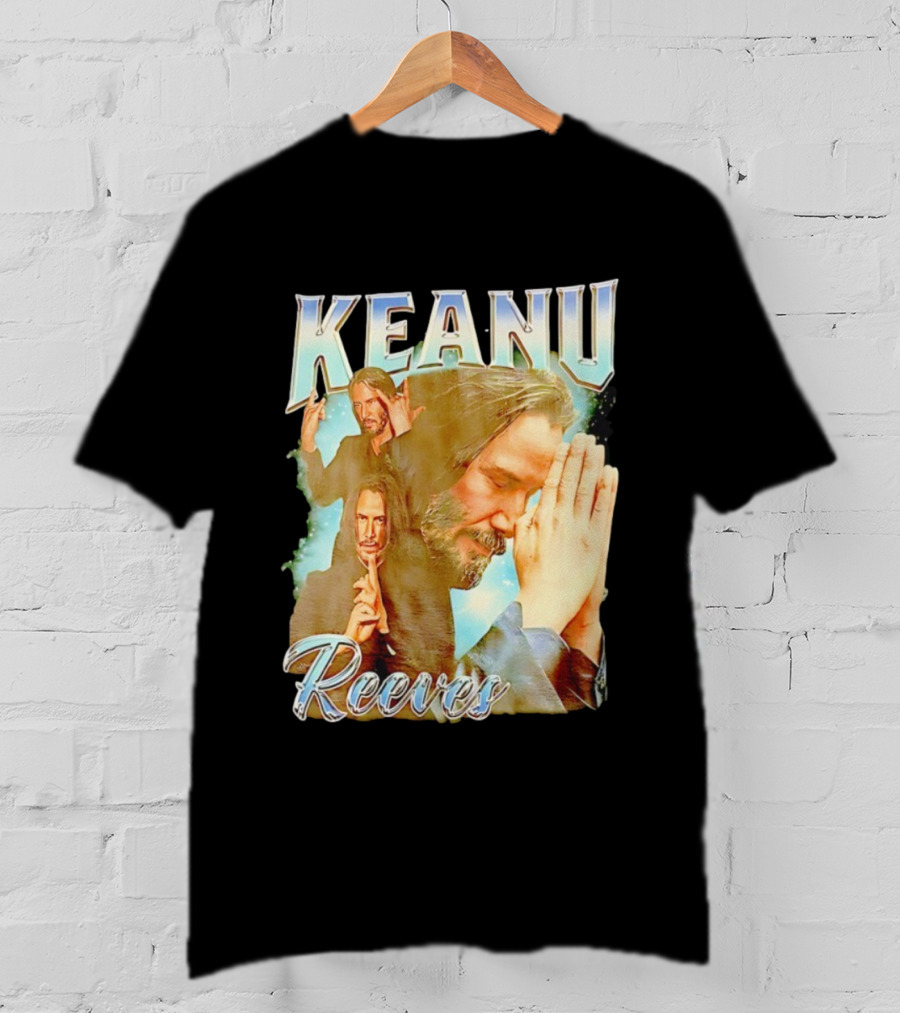Keanu Reeves Meditative Poses Collage T-Shirt