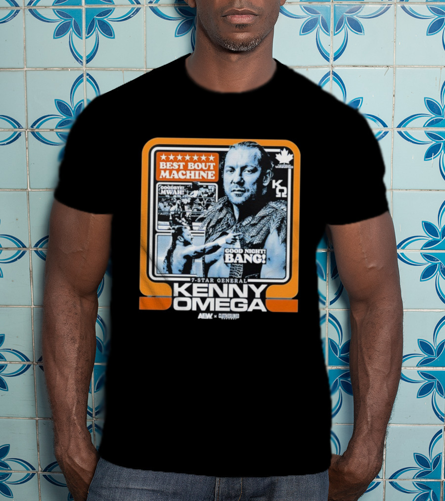 Kenny Omega AEW 7-Star General Best Bout Machine Goodbye Mwah Good Night Bang K Omega 2 Winnipego T-Shirt