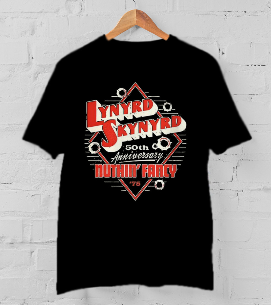 Lynyrd Skynyrd 50th Anniversary Nuthin' Fancy 1975 T-Shirt