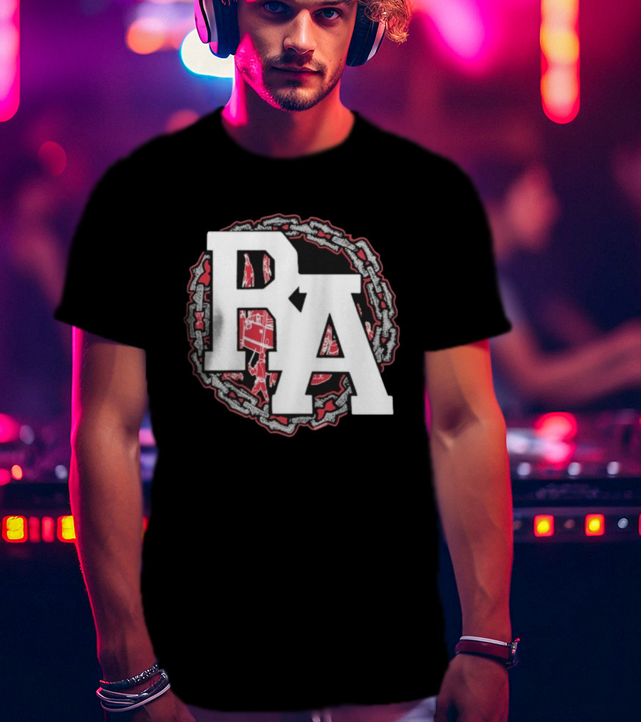 Rude Awakening Bound By Chains PA Symbol With Urban Elements T-Shirt