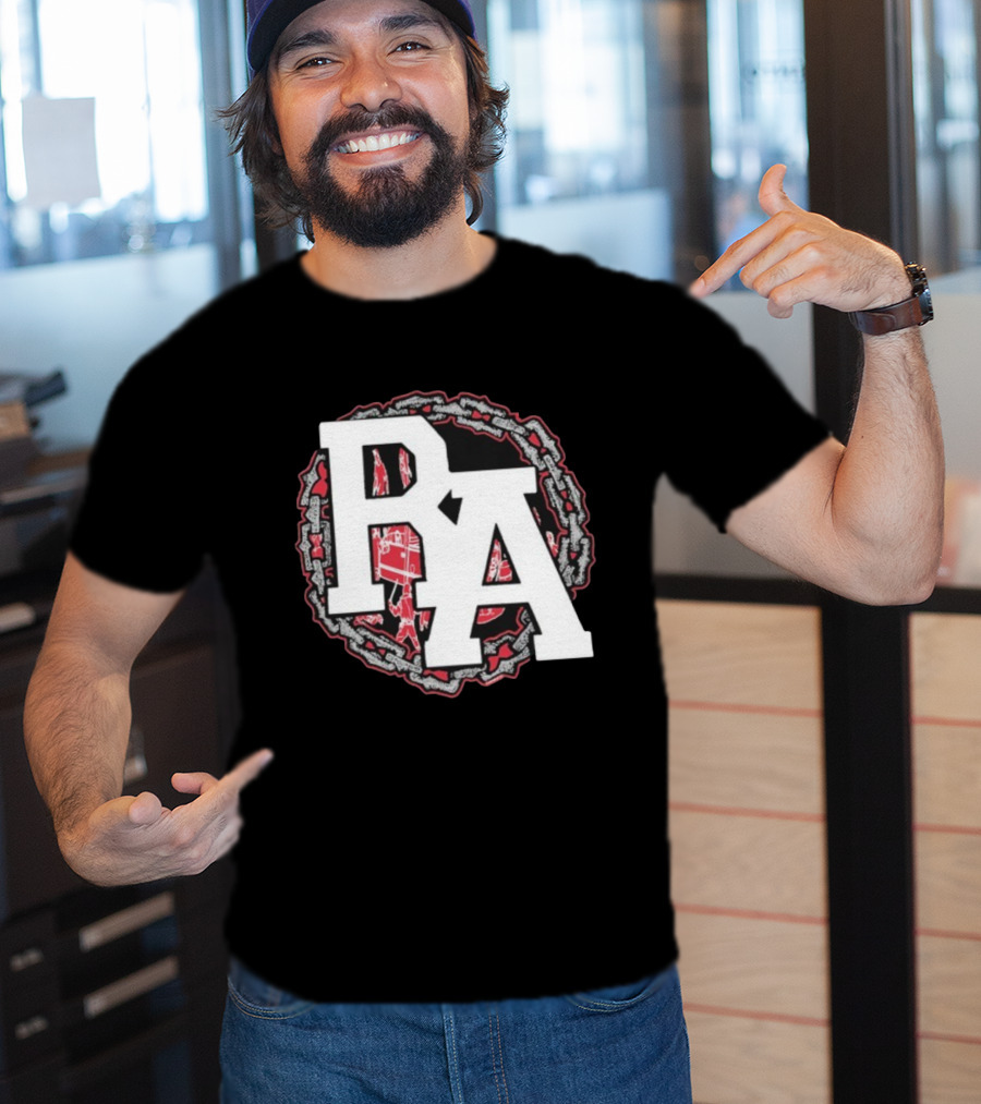 Rude Awakening Bound By Chains PA Symbol With Urban Elements T-Shirt