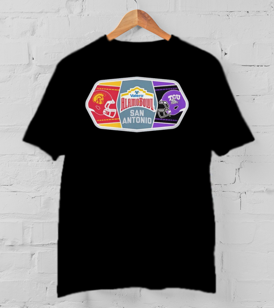 USC Trojans Vs TCU Horned Frogs Valero Alamo Bowl San Antonio 2025 T-Shirt