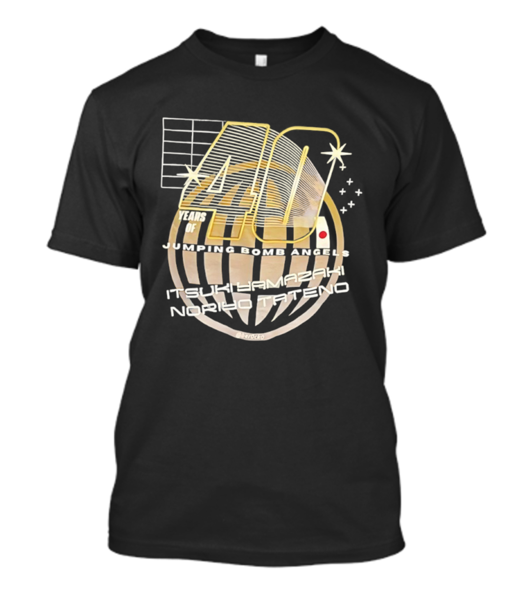 Celebrating 40 Years Of Jumping Bomb Angels Itsuki Yamazaki Noriyo Tateno Retro Wrestling Legacy T-Shirt