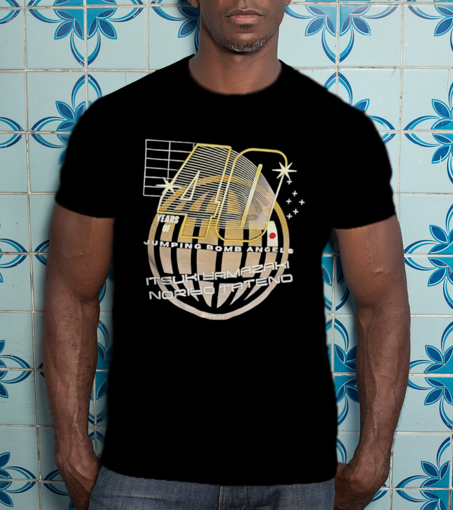 Celebrating 40 Years Of Jumping Bomb Angels Itsuki Yamazaki Noriyo Tateno Retro Wrestling Legacy T-Shirt