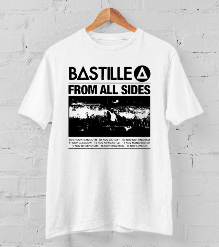 Bastille From All Sides Live Tour 2026 European Cities Journey T-Shirt