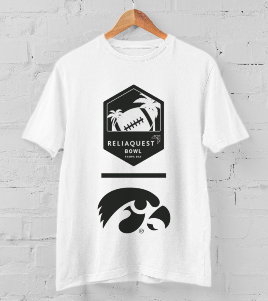Iowa Hawkeyes Reliaquest Bowl Tampa Bay Football Palm Trees T-Shirt