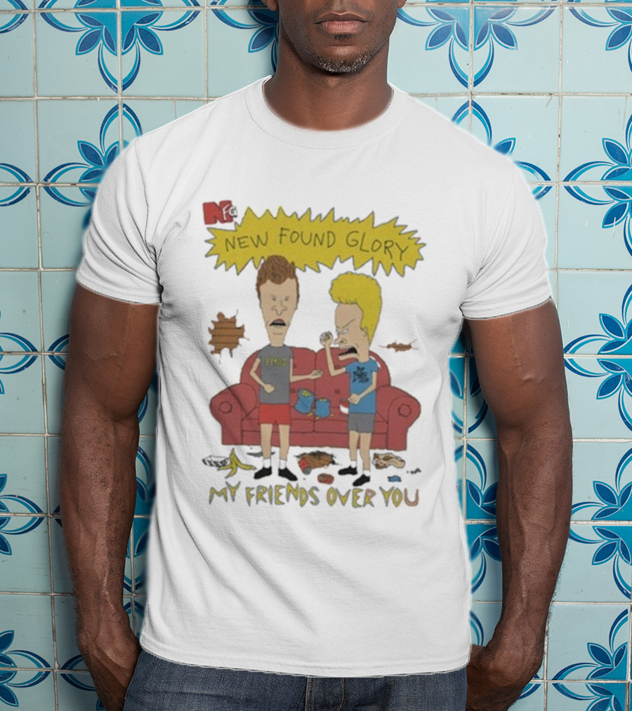 New Found Glory MTV Beavis And Butt-Head Couch Scene My Friends Over You T-Shirt
