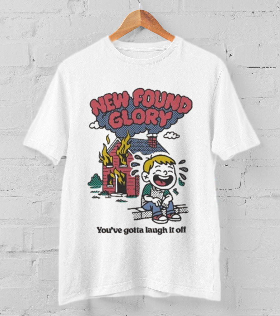 New Found Glory Burning House Cartoon You’ve Gotta Laugh It Off T-Shirt
