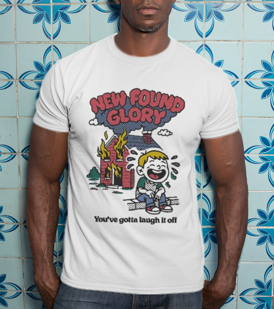 New Found Glory Burning House Cartoon You’ve Gotta Laugh It Off T-Shirt