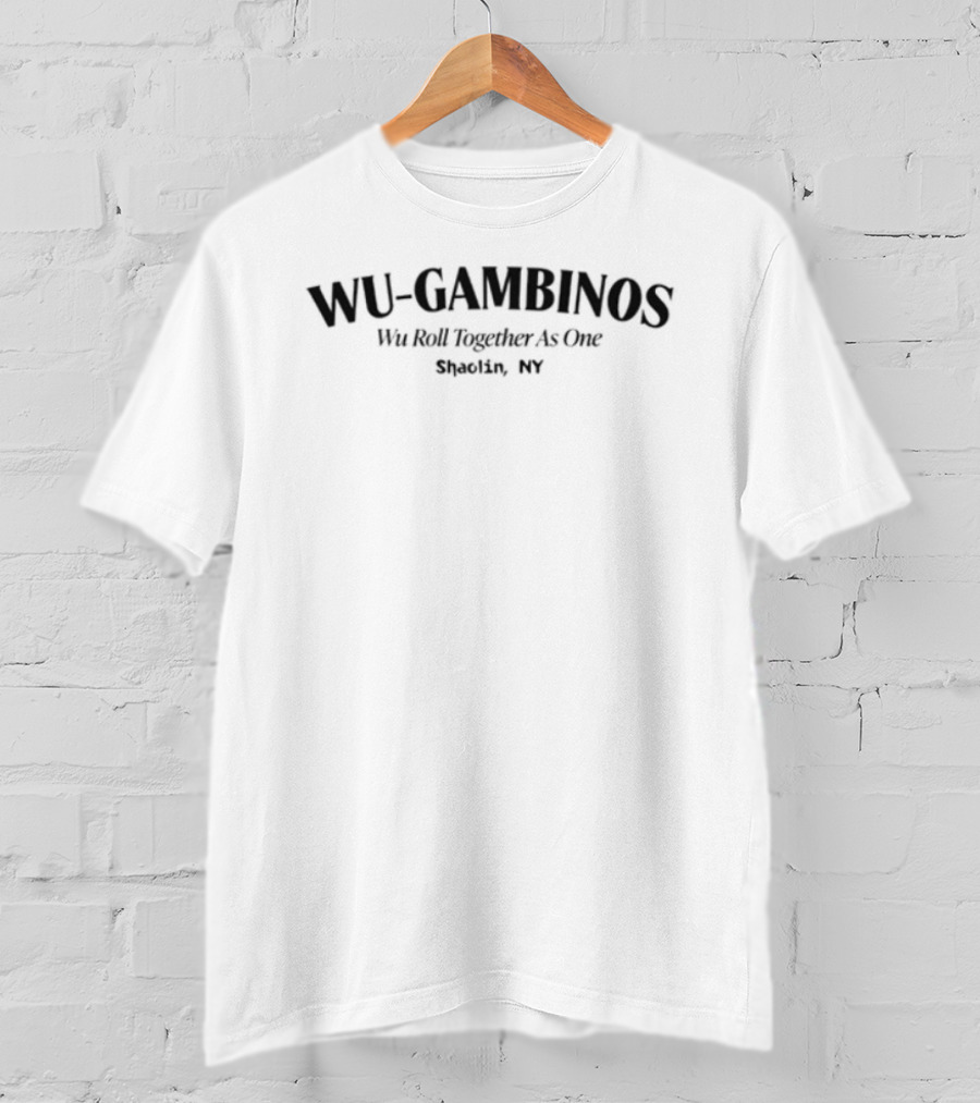 Raekwon Wu-Gambinos Shaolin NY Wu-Tang Clan We Roll Together As One T-Shirt