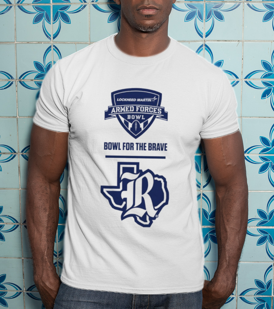 Rice Owls Bowl For The Brave Armed Forces Bowl Texas Icon T-Shirt