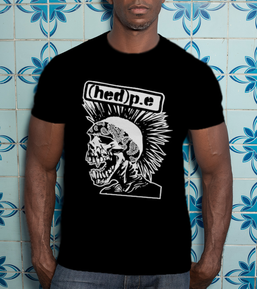 Hed PE Punk Skull Art Exploited Rip T-Shirt
