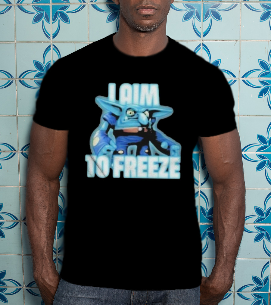 I Aim To Freeze Chill Bill Skylanders Ice Troll Character Gaming Apparel T-Shirt