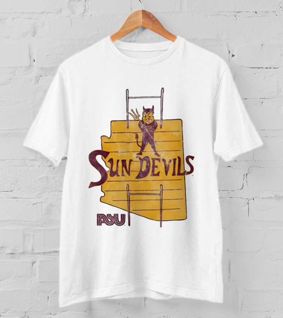 Arizona State Sun Devils Vintage ASU Map T-Shirt
