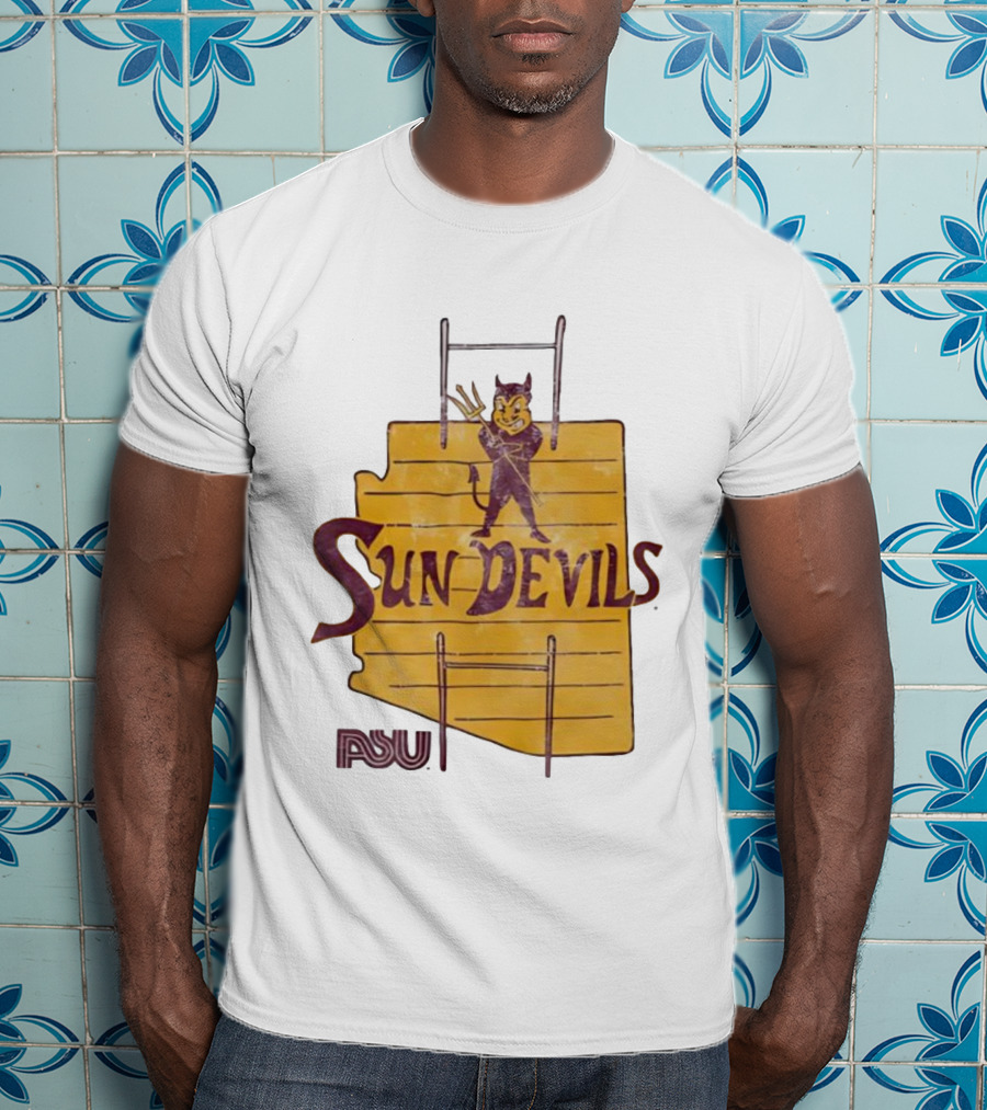 Arizona State Sun Devils Vintage ASU Map T-Shirt