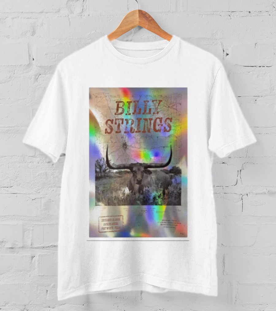 Billy Strings December 12 2025 Dickies Arena Fort Worth Texas Longhorn T-Shirt