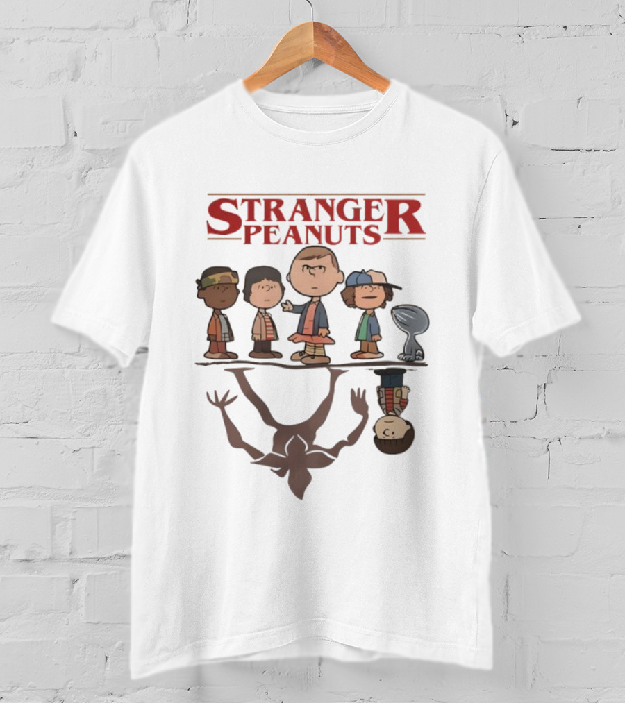 Stranger Peanuts Upside Down Demogorgon Crossover T-Shirt