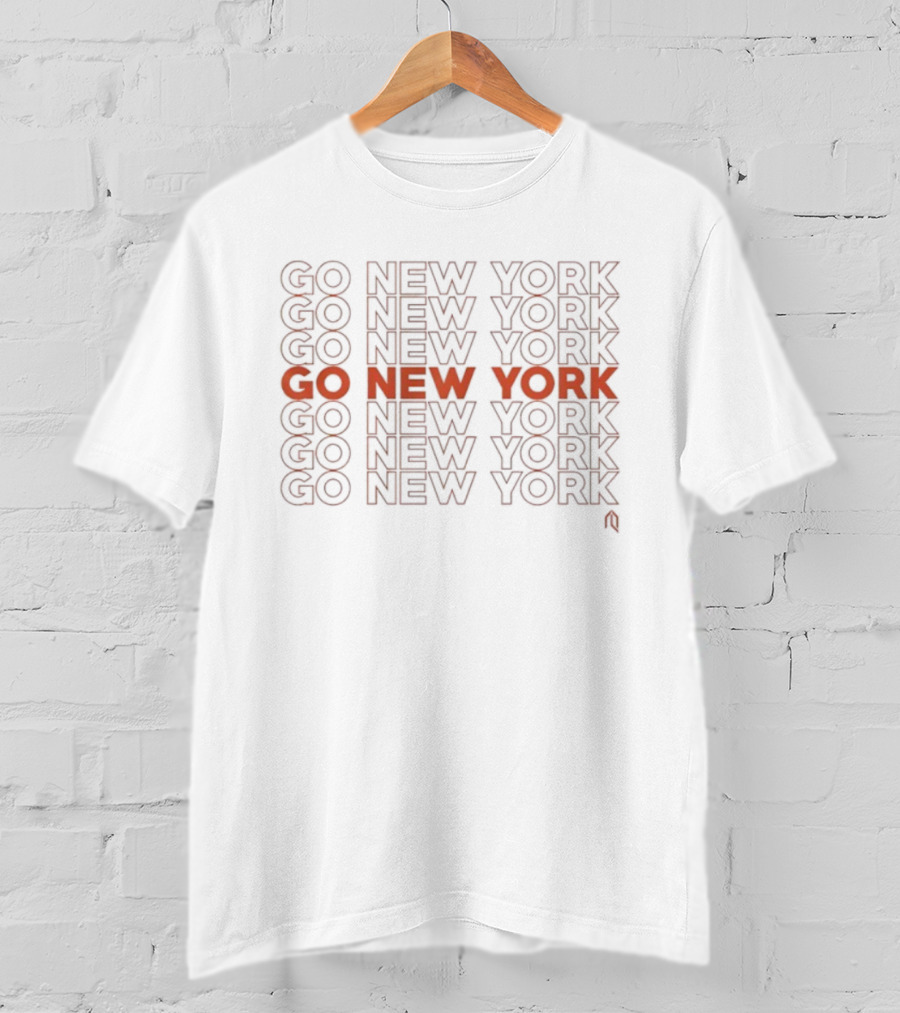 Go New York NY Basketball Orange Fan Gear T-Shirt