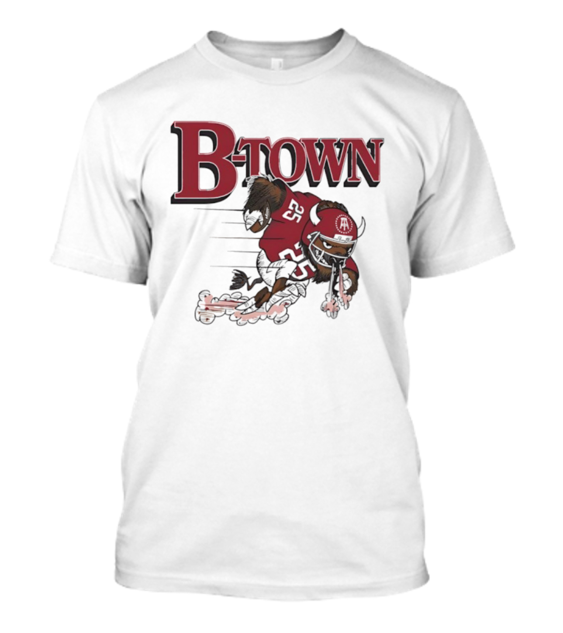 B-Town Indiana Hoosiers Mascot Running Buffalo T-Shirt