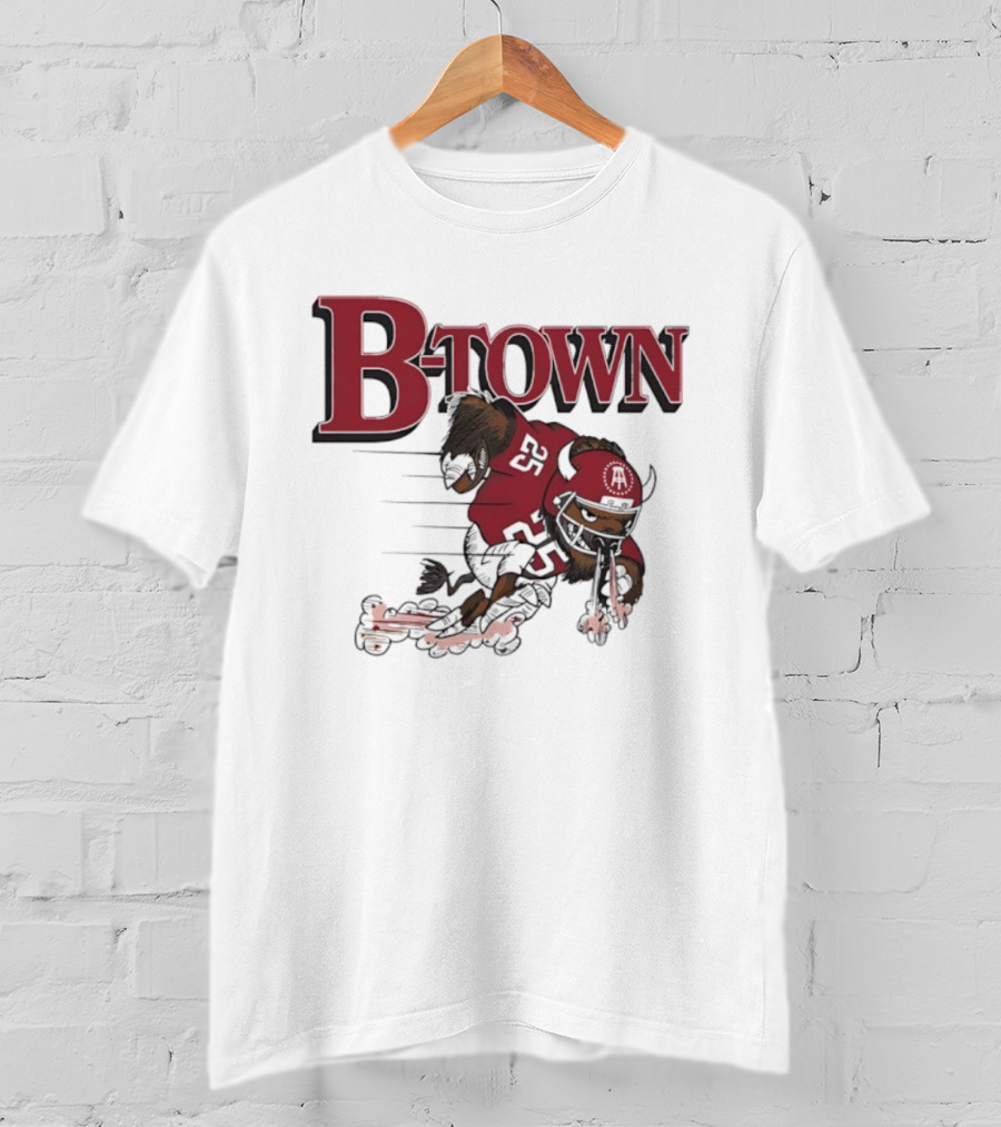 B-Town Indiana Hoosiers Mascot Running Buffalo T-Shirt