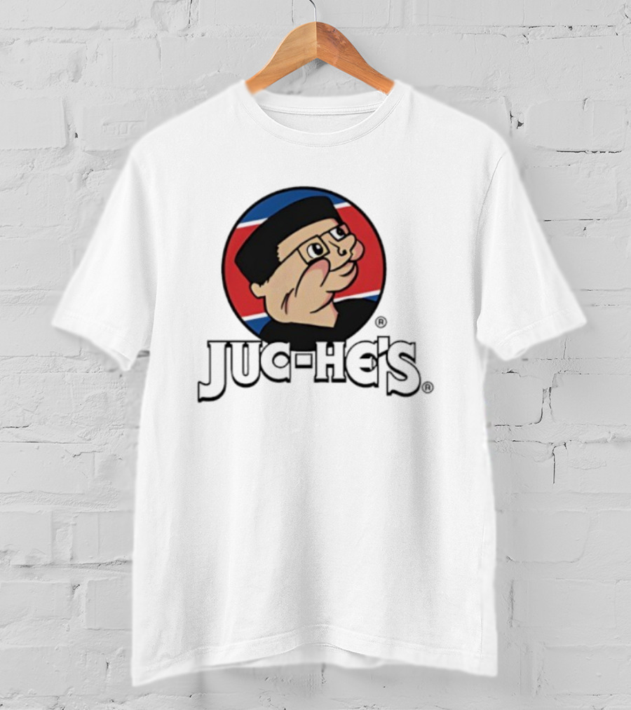 Juc-he’s By K. Thor Jensen North Korean Parody Peanuts Style Circle T-Shirt