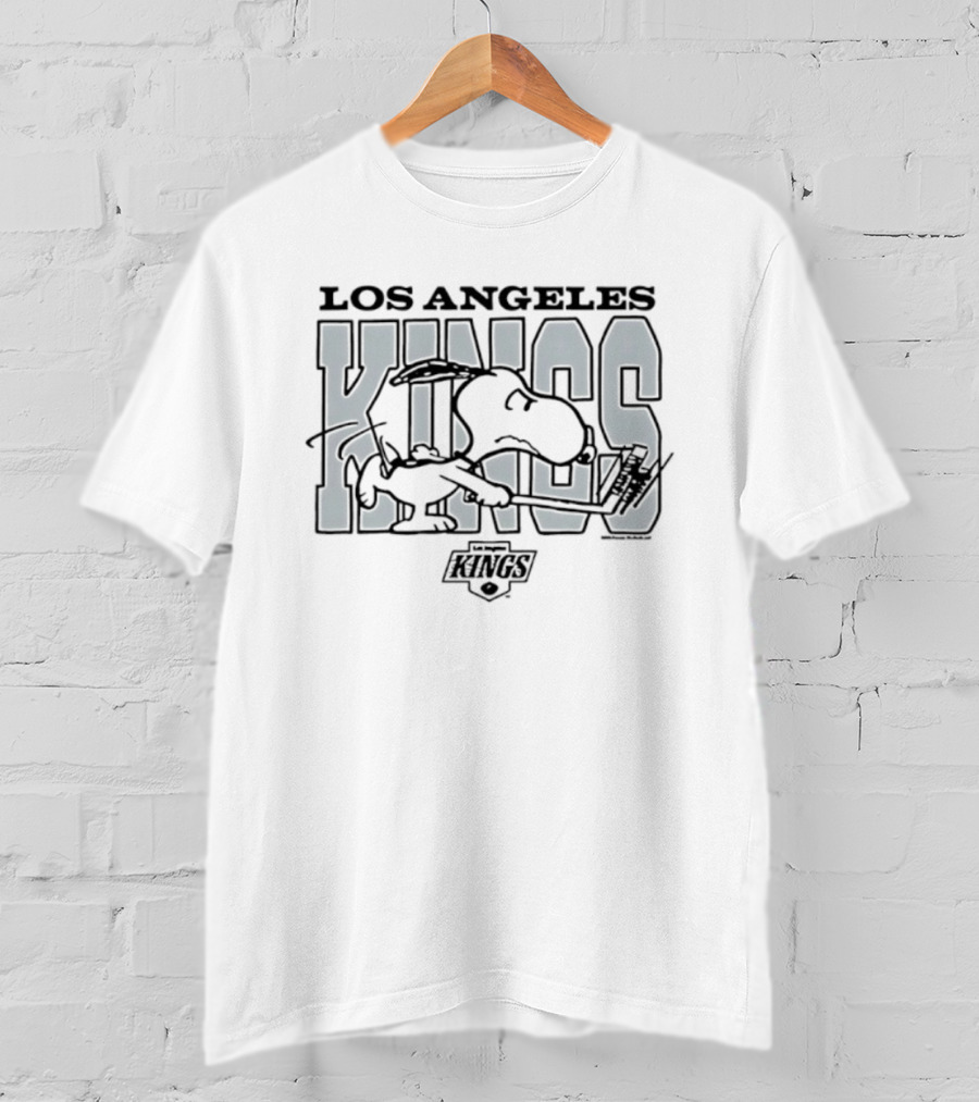 Los Angeles Kings Snoopy Hockey 25 Seasons Collaboration T-Shirt