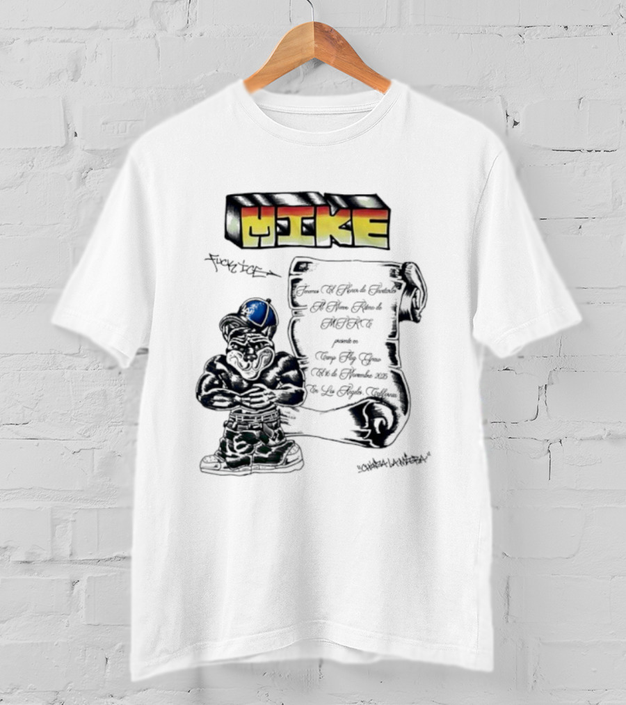 Mike Fuck Ice LA Doggers Script Mascot T-Shirt