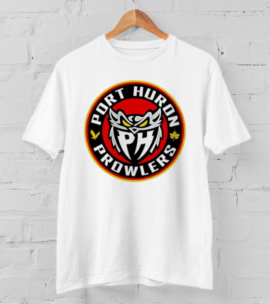Port Huron Prowlers 2025 Hockey Team Owl Emblem T-Shirt