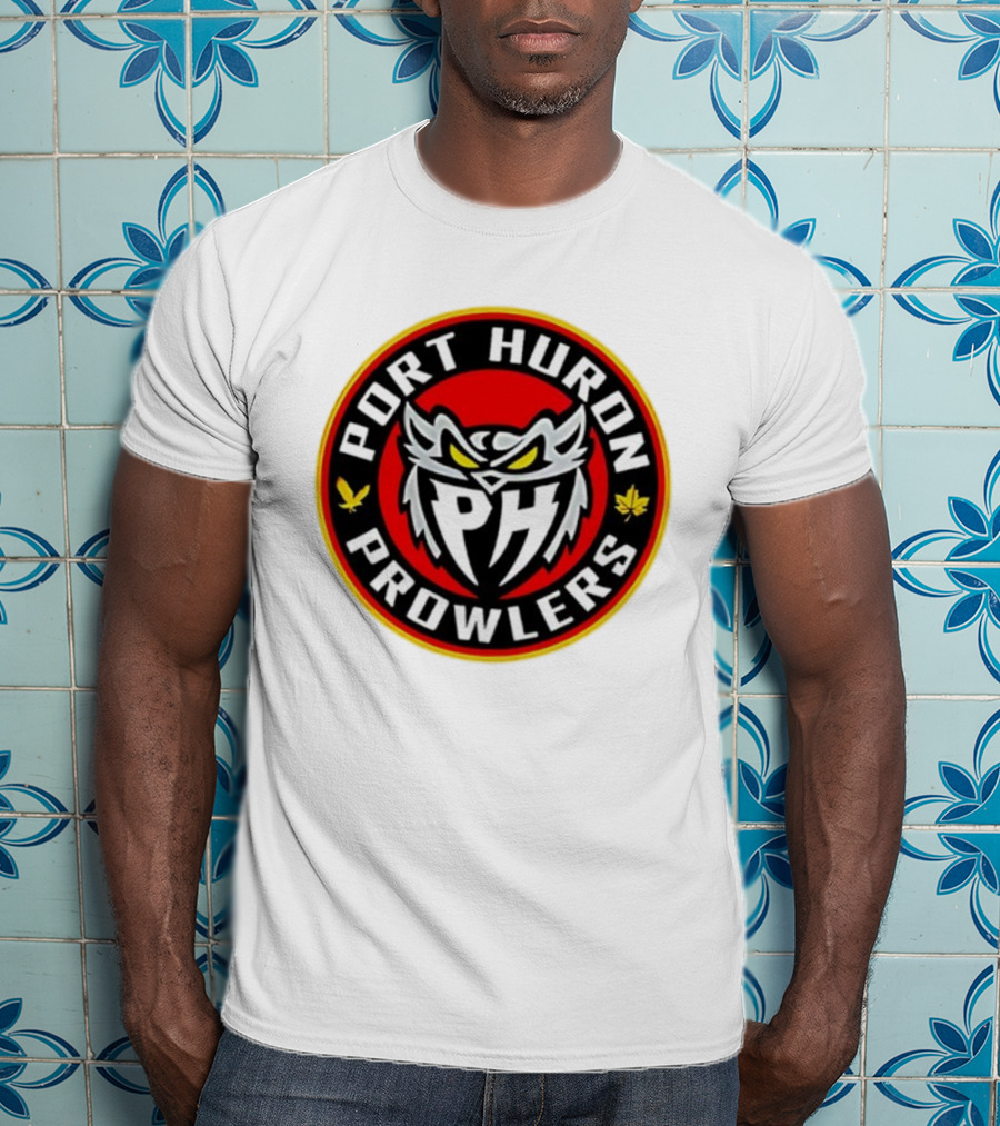 Port Huron Prowlers 2025 Hockey Team Owl Emblem T-Shirt